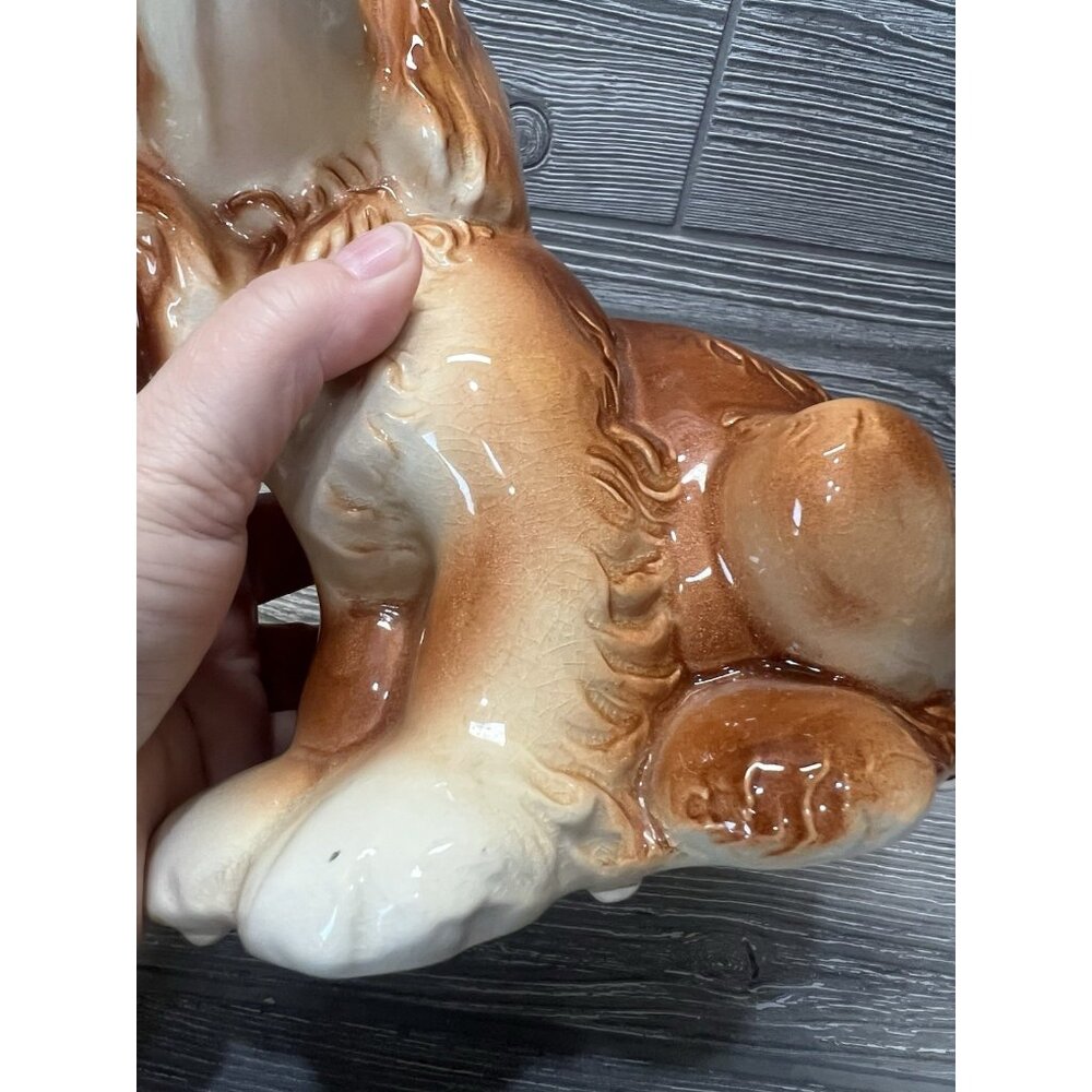 Vintage Ceramic Cocker Spaniel Puppy Dog Planter 7.5” Midcentury Figurine - Picture 7 of 9